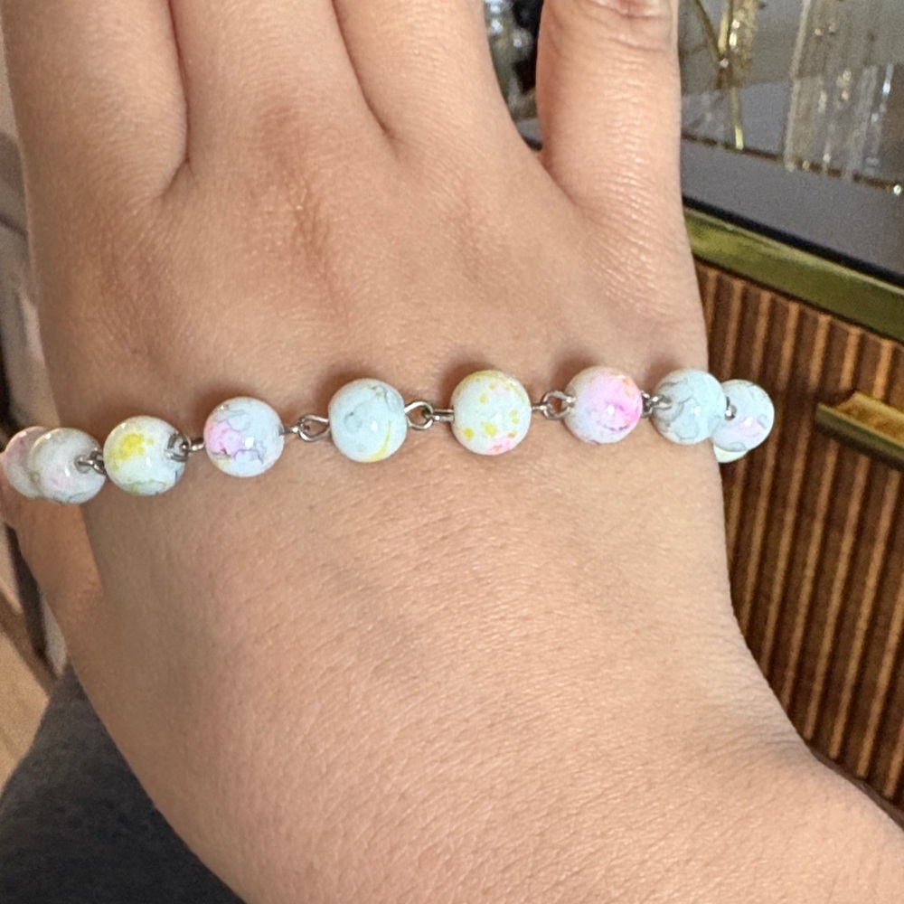 Chic Multicolor Beaded Bracelet (Vatican city)